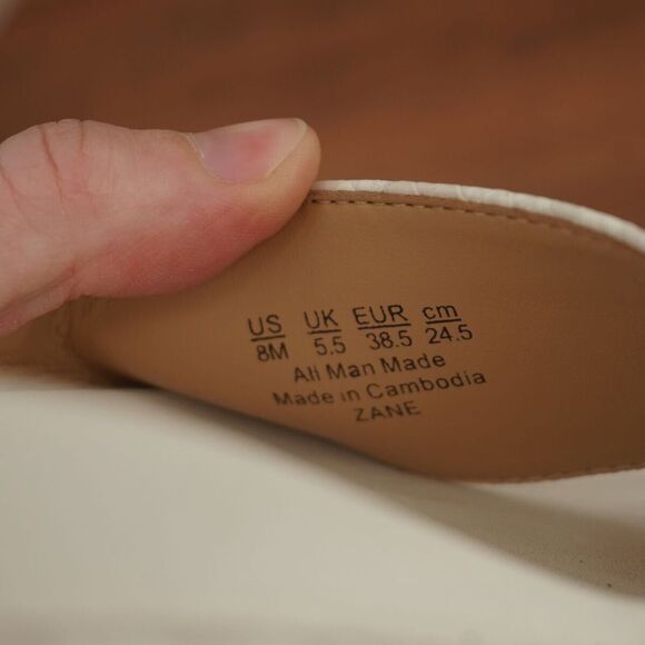 Naturalizer Womens Zane Platform Ankle Strap Sandals Size 8 M White Snake Print - Picture 7 of 9